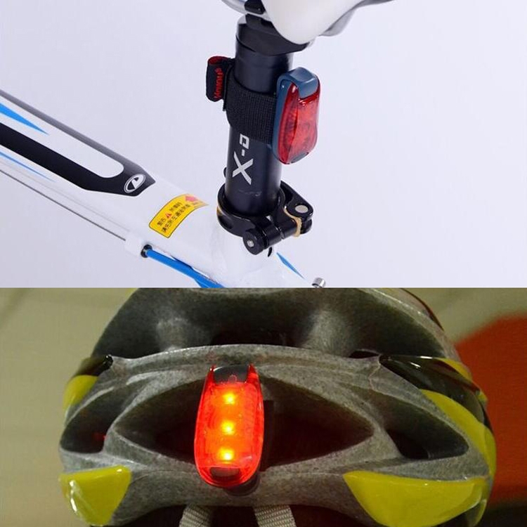 3 PCS Outdoor Cycling Night Running Warm Light Bicycle Tail Light, Colour: 3 LED Red - B5