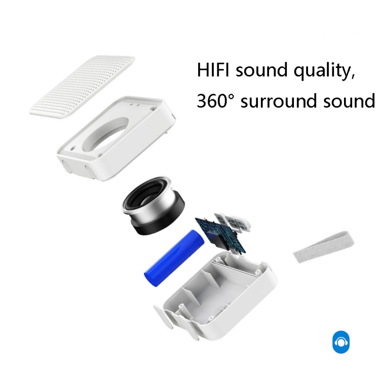 F12 TWS Mini Wireless Bluetooth Speaker Support TF Card / FM(White) - B3