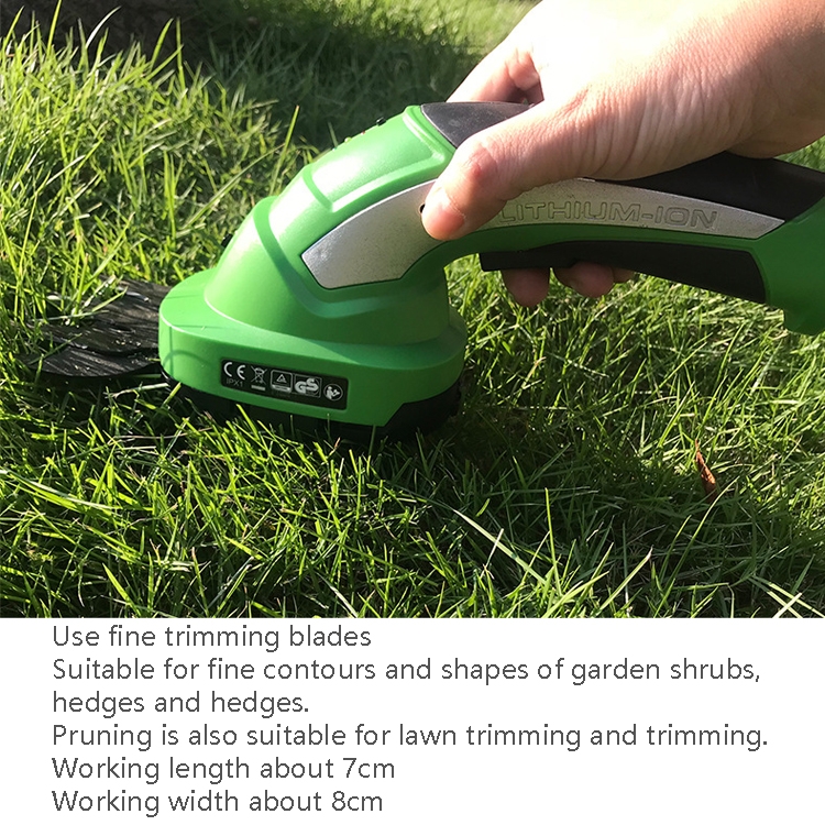 GT02 Small Charging Herbicider Electric Portable Lawn Mower, EU Plug(Without Pole) - B4