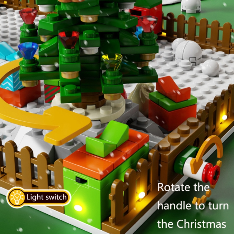 SEMBO Cartoon Cute Christmas Blocks Kids Toys, Style: Snow House - 4