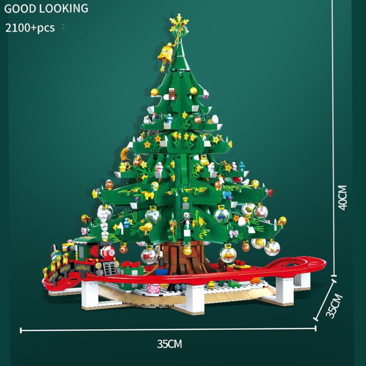 SEMBO Cartoon Cute Christmas Blocks Kids Toys, Style: Carnival Tree House - 3