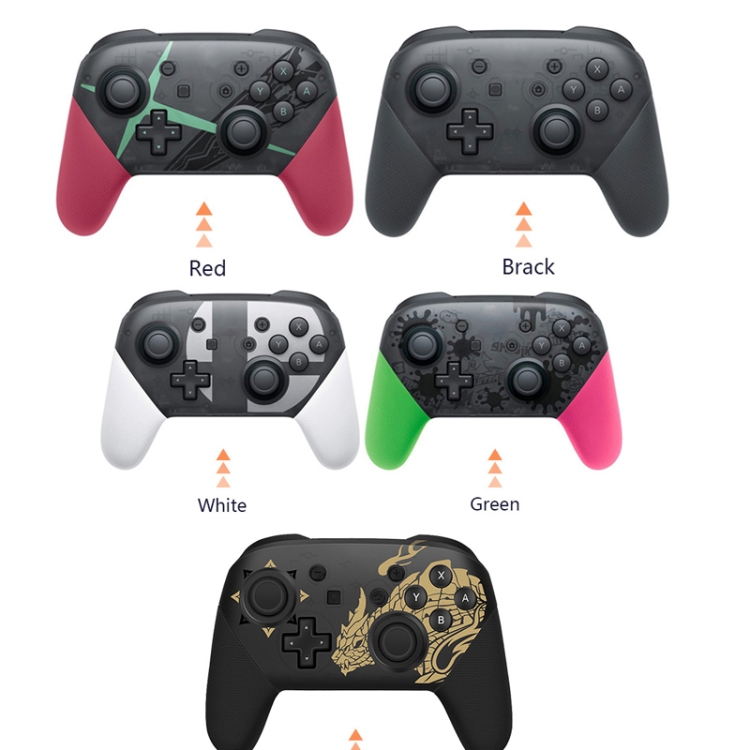 L-0326 Wireless Gamepad For Switch Pro,Style: Green Pink - Full Function + NFC + Wake-up (1: 1) - B1