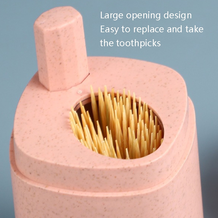 5 PCS MS-263 Press Toothpick Box Kitchen Gadget(Blue Yellow) - B2