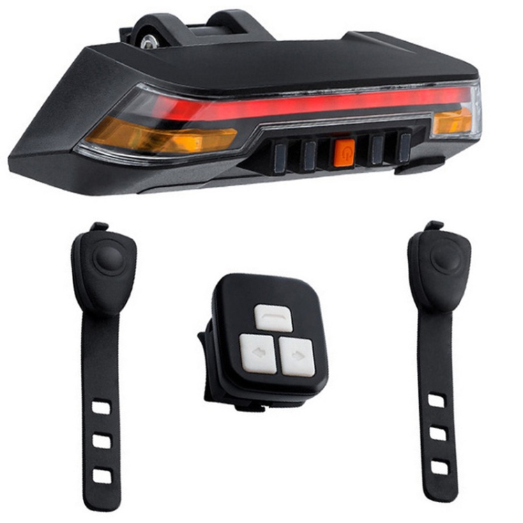 0118A9 Wireless Remote Control Steering Smart Brake Tail Light(Black) - B1