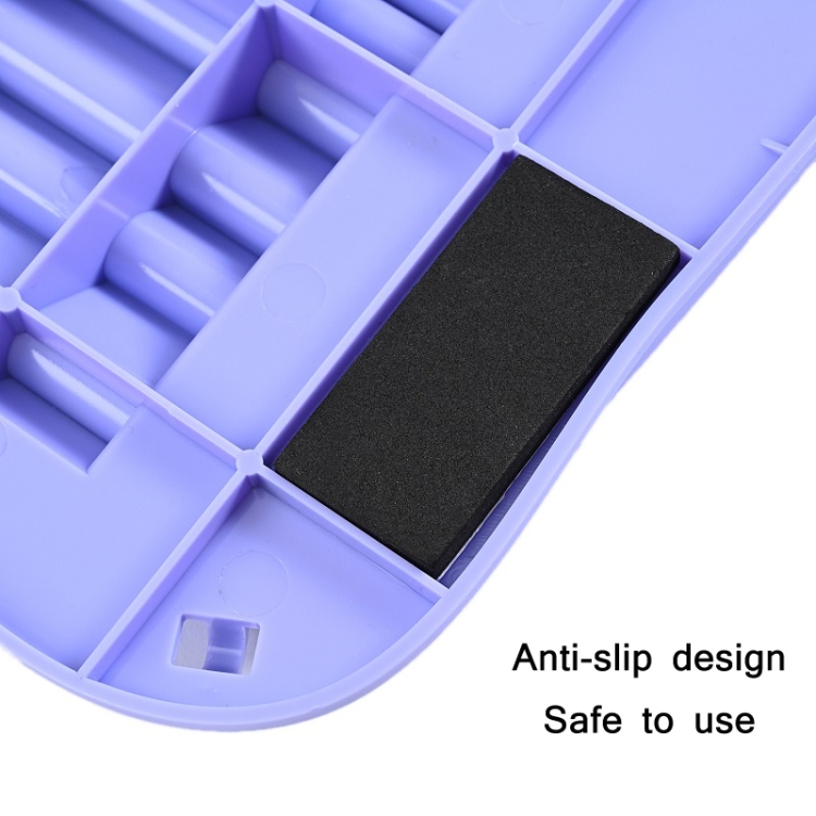 Foldable Tension Plate 9-Speed Adjustable Fitness Tilt Pedal, Specification: Purple - B3