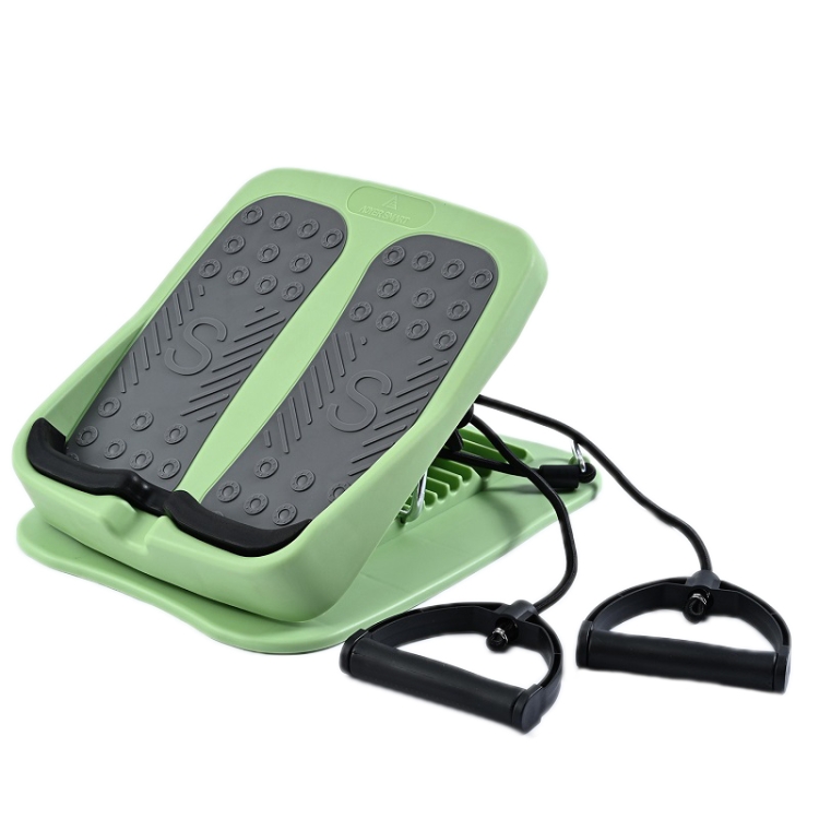 Foldable Tension Plate 9-Speed Adjustable Fitness Tilt Pedal, Specification: Green+Pull Rope - 1