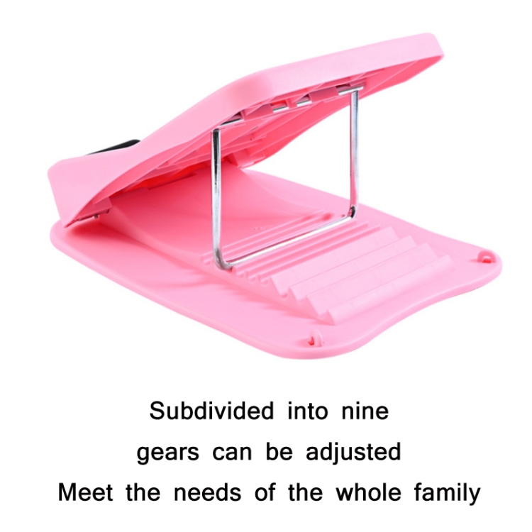 Foldable Tension Plate 9-Speed Adjustable Fitness Tilt Pedal, Specification: Pink+Pull Rope - B2