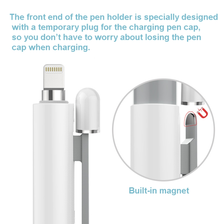 Double-Click Automatic Retractable Stylus Pen Case For Apple Pencil 2(Blue) - B5