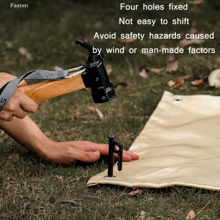 Outdoor Camping Fiberglass Heat Insulation Pad Fireproof Cloth, Size: 50x50cm - B3
