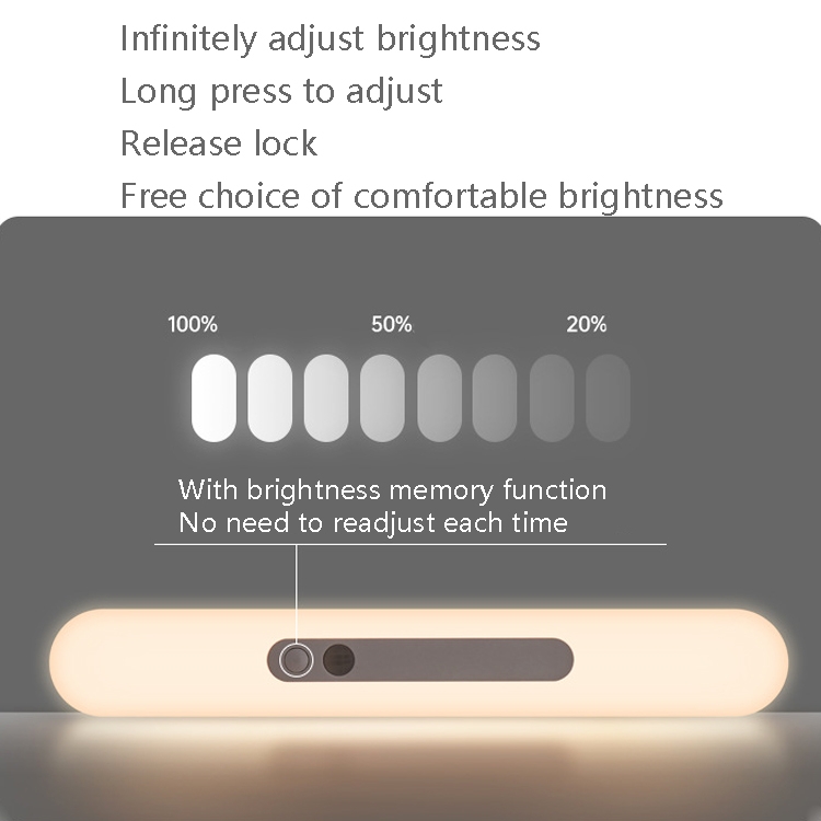 Human Body Sensing Charging Smart LED Light Wireless Night Light, Size: 18cm(White Light 6000K) - B2