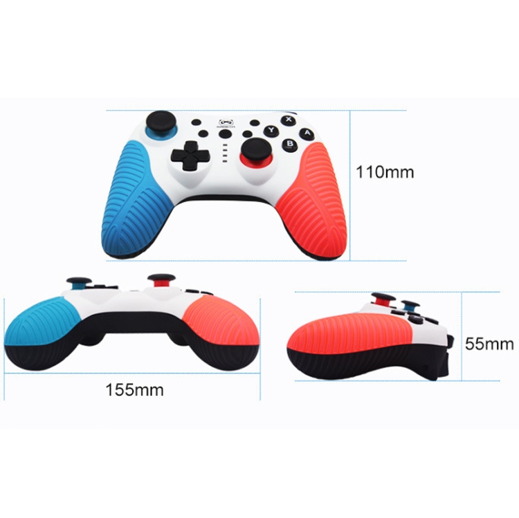 SW510 Wireless Bluetooth Controller With Vibration For Switch Pro(Red Blue) - B2