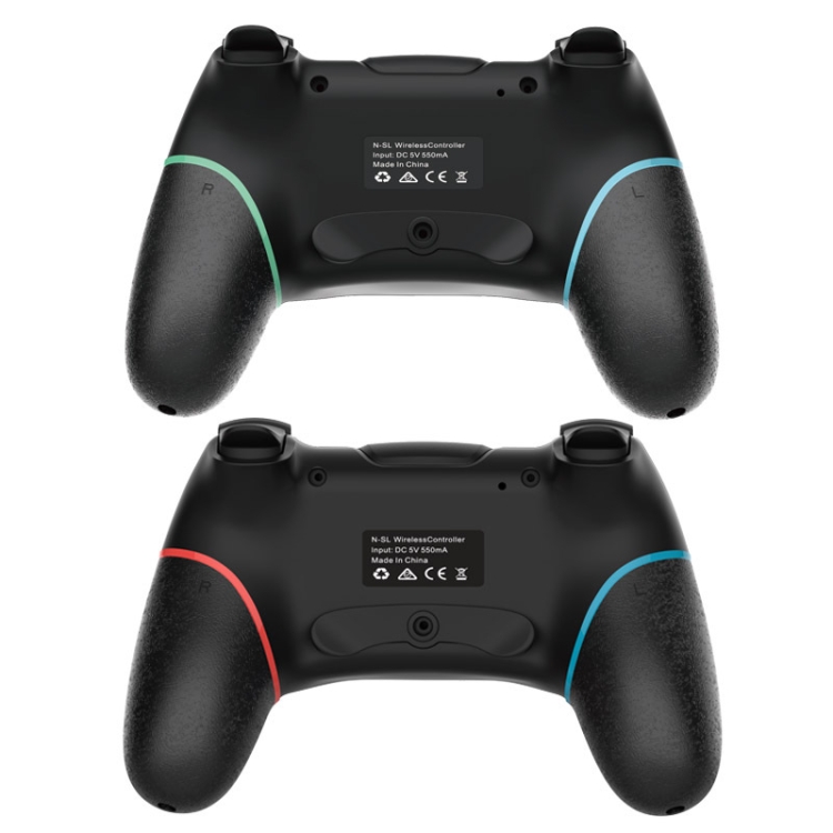 Wireless Bluetooth Gamepad With Macro Programming For Switch Pro, Product color: Left Blue Right Red - B4