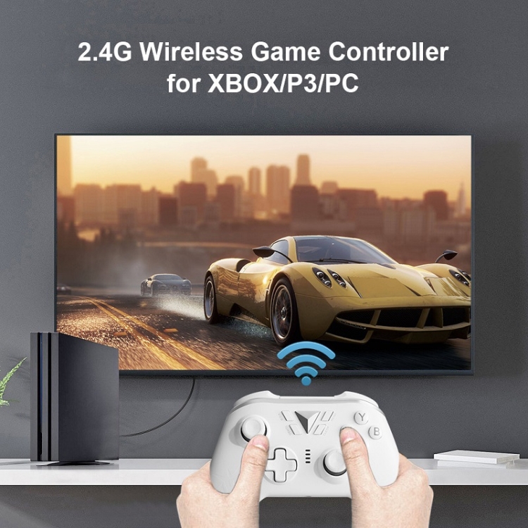 M-1 2.4G Wireless Drive-Free Gamepad For XBOX ONE / PS3 / PC(Black) - B3