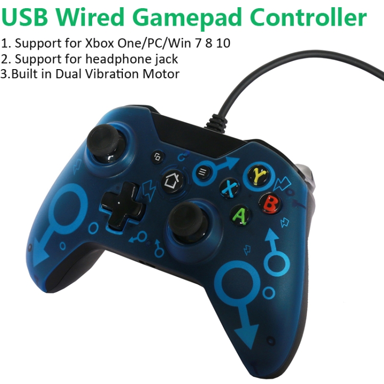 N-1 Wired Joystick Gamepad For XBOX ONE / PC, Product color: Green - B5