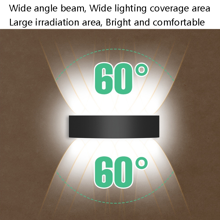 2 LEDs Garden Aluminum Double Head Wall Light(Warm White Light) - B2