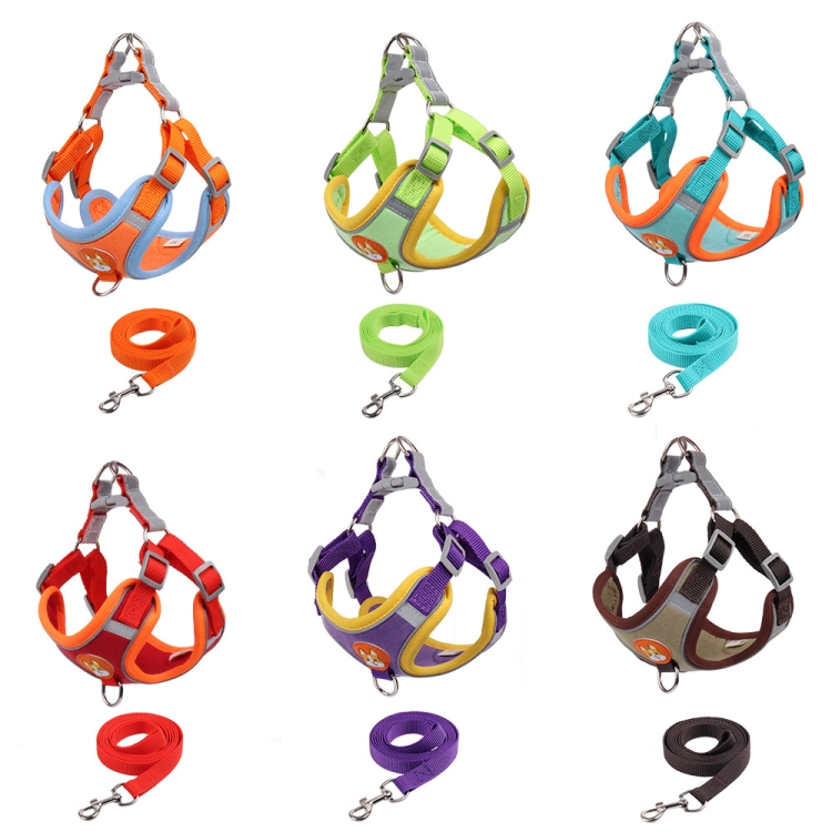 BL-867 Pet Chest Straps Reflective Dog Traction Rope, Size: S(Green) - B1