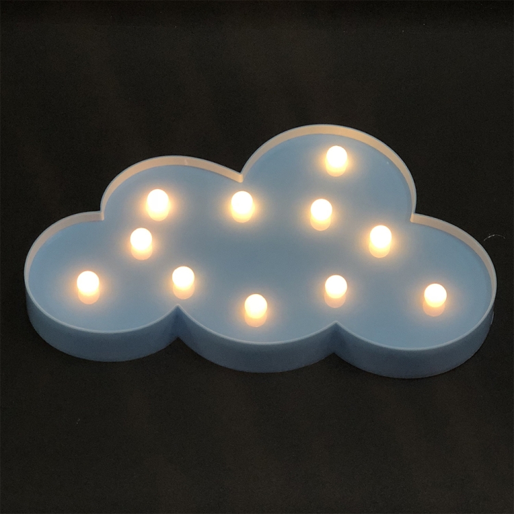 Sunsky Switch Style Cloud Shape Led Night Warm Bedside Lamp Table Light Bedroom Study Room Night Light Blue