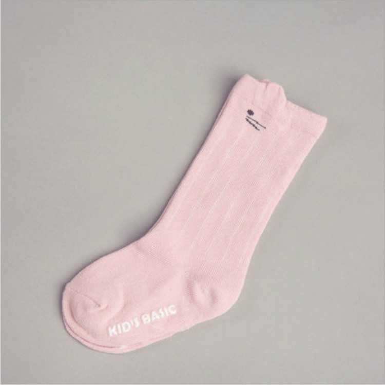 kids pink knee high socks