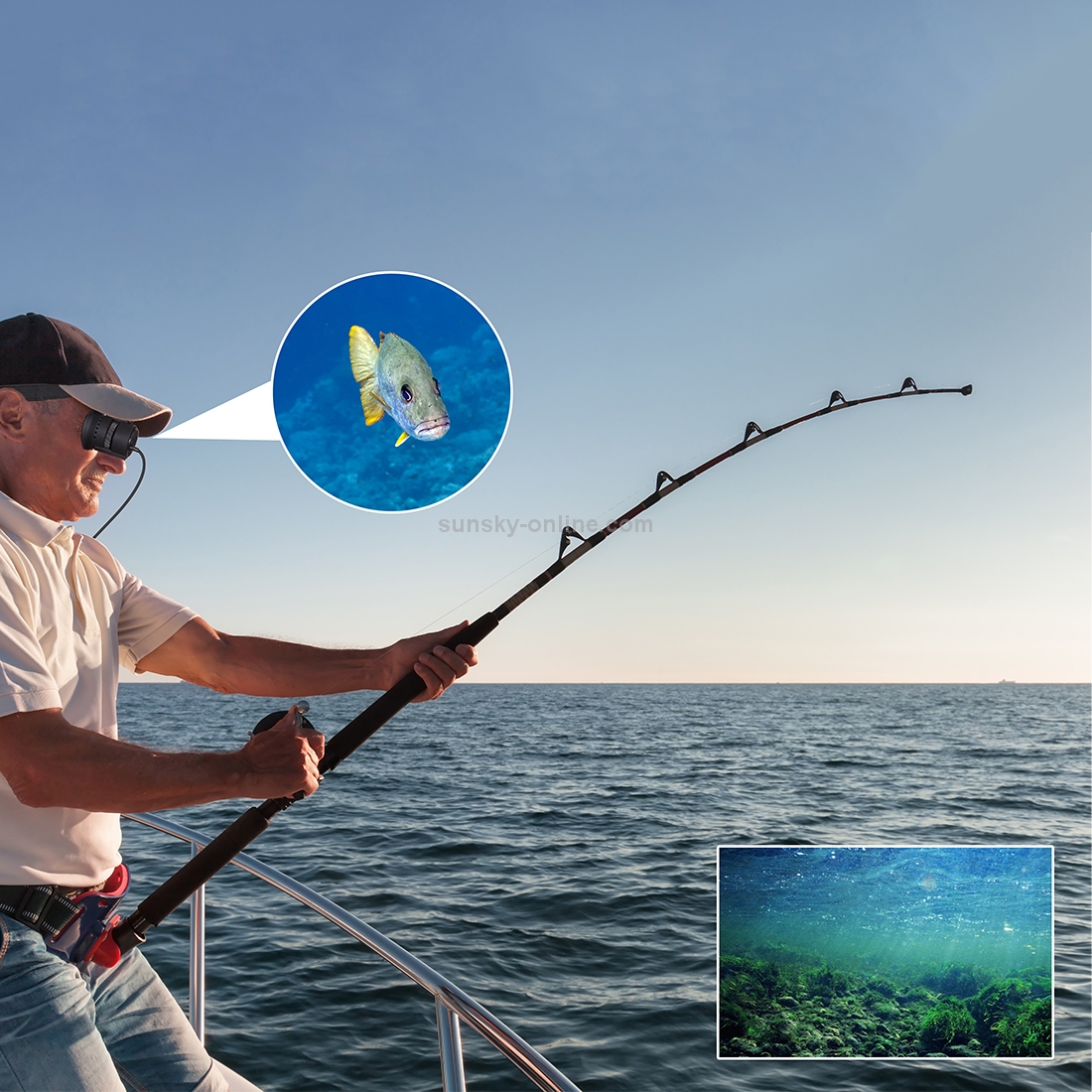 Sunsky Vision 750 Mini Hd 854 480 Tft Lcd Fishing Hunting Monocular Display Screen