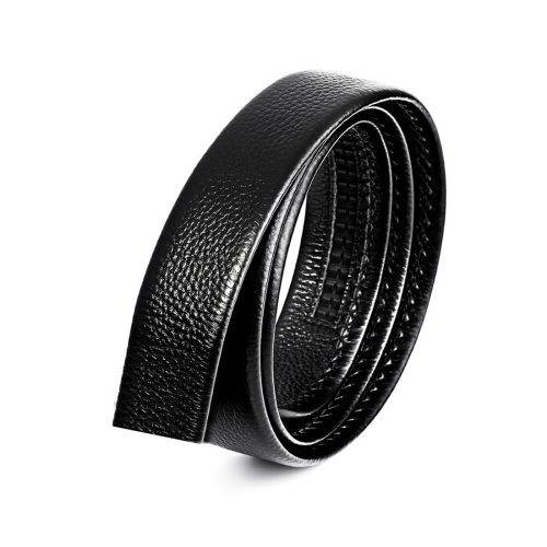 

Men Casual Genuine Leather Belt Waistband, Length: 125cm(Black)