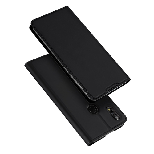 

DUX DUCIS Skin Pro Series Horizontal Flip PU + TPU Leather Case for ASUS Zenfone Max Pro (M2) ZB631KL, with Holder & Card Slots (Black)