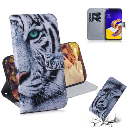 

Tiger Pattern Coloured Drawing Horizontal Flip Leather Case for Asus Zenfone 5z ZS620KL / Zenfone 5 ZE620KL, with Holder & Card Slots & Wallet