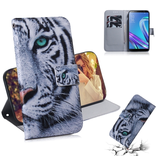 

Tiger Pattern Coloured Drawing Horizontal Flip Leather Case for Asus Zenfone Max (M1) ZB555KL, with Holder & Card Slots & Wallet