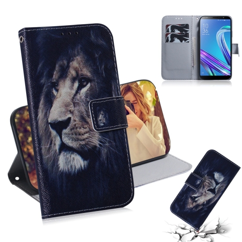 

Lion Pattern Coloured Drawing Horizontal Flip Leather Case for Asus Zenfone Max (M1) ZB555KL, with Holder & Card Slots & Wallet