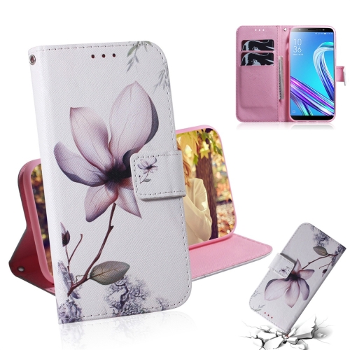 

Magnolia Flower Pattern Coloured Drawing Horizontal Flip Leather Case for Asus Zenfone Max (M1) ZB555KL, with Holder & Card Slots & Wallet