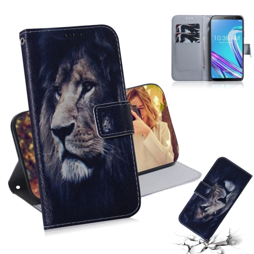 

Lion Pattern Coloured Drawing Horizontal Flip Leather Case for Asus Zenfone Max Pro (M1) ZB601KL, with Holder & Card Slots & Wallet