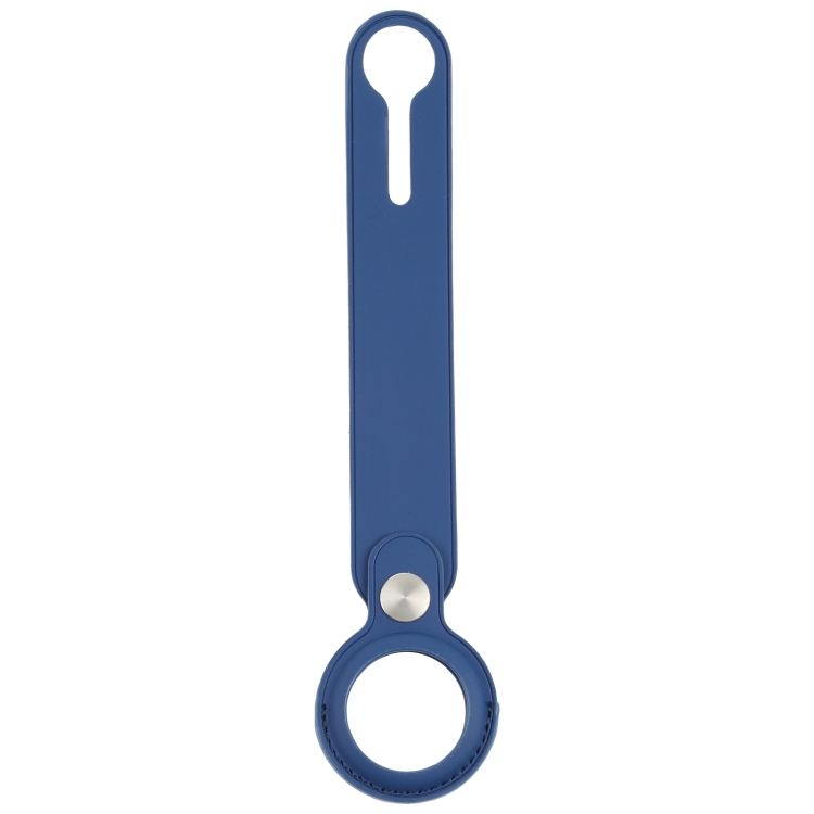 

Anti-scratch Polyurethane Case Cover with Hang Loop for AirTag (Blue)
