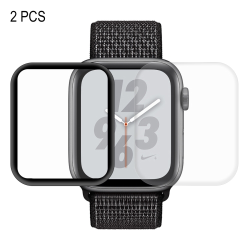 

2 PCS ENKAY Hat-Prince 3D Full Screen PET + 3D Full Screen Electroplating PET Curved Heat Bending HD Screen Protector for Apple Watch Series 4 44mm