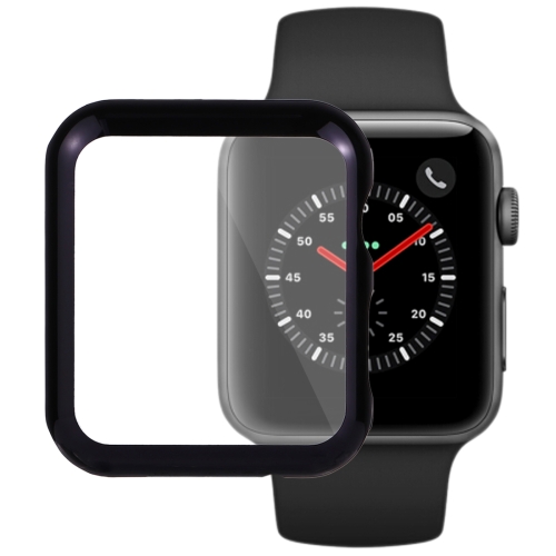 

For Apple Watch Series 3 & 2 42mm PC Transparent Watch Protective Shell Case (Black)