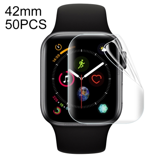 

50 PCS For Apple Watch 42mm Soft Hydrogel Film Full Cover Front Protector