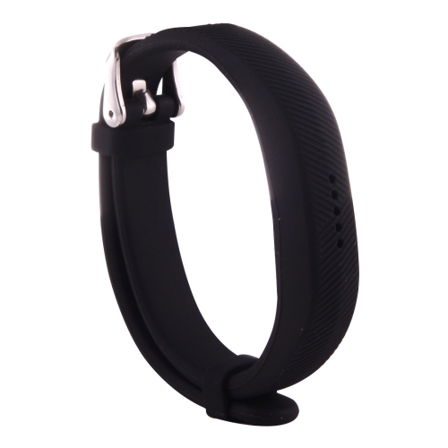 

For Fitbit Flex 2 Bracelet Watch Oblique Texture Silicone Watchband, Full Length: 25cm (Black)