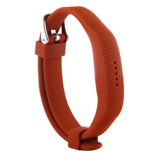 

For Fitbit Flex 2 Bracelet Watch Oblique Texture Silicone Watchband, Full Length: 25cm (Orange)