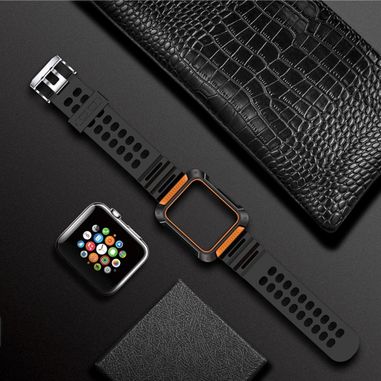 

TOTUDESIGN Armour Series TPU+PC Watch Strap for Apple Watch Series 5 & 4 40mm(Orange)