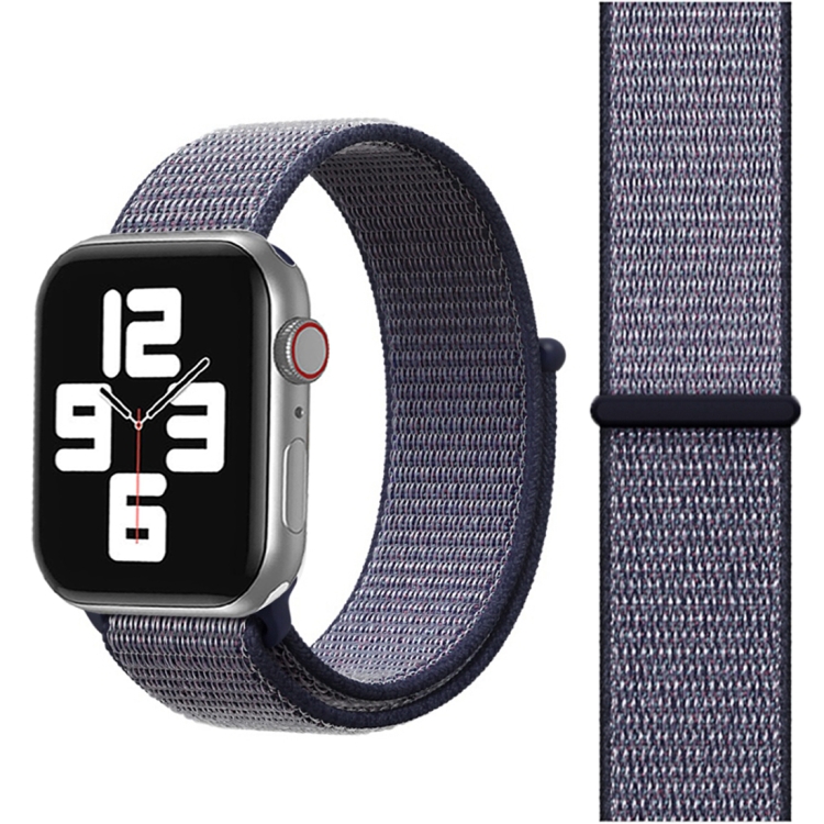 

For Apple Watch Series 4 & 3 & 2 & 1 42mm & 44mm Simple Fashion Nylon Watch Strap with Magic Stick(Navy Blue)