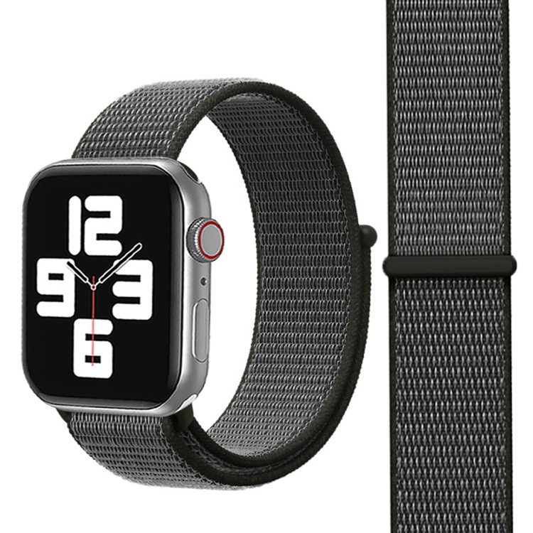 

For Apple Watch Series 4 & 3 & 2 & 1 38mm & 40mm Simple Fashion Nylon Watch Strap with Magic Stick(Grey)
