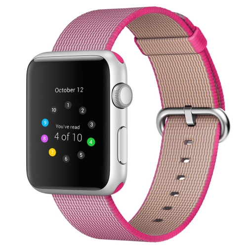 

Woven Nylon Watchband for Apple Watch 38mm (Pink)