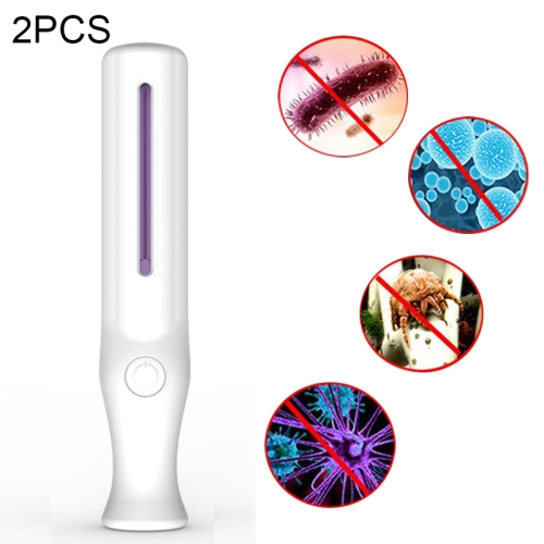 

2 PCS Portable Electronics UV Light Sterilizer Sterilization Mite Removal Stick for Underwear / Feeding Bottle