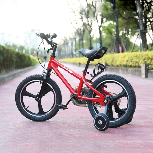 

[US Warehouse] LALAHO 16 inch Carbon Steel Frame Adjustable Children Tricycle Bicycle with Bell & LED Light(Red)