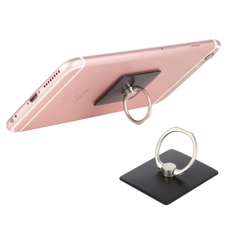 

Ring Buckle Multifunction Cell Phone Holder, For iPad, iPhone, Galaxy, Huawei, Xiaomi, LG, HTC and Other Smart Phones(Black)