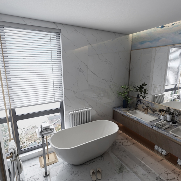 

[US Warehouse] Acrylic Alcove Oval Freestanding Soaking Bathtub, Size: 59 x 29 x 23 inch
