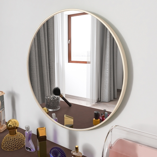 

[US Warehouse] Wall-mounted Metal Frame Round Bathroom Mirror, Size: 24 x 24 inch