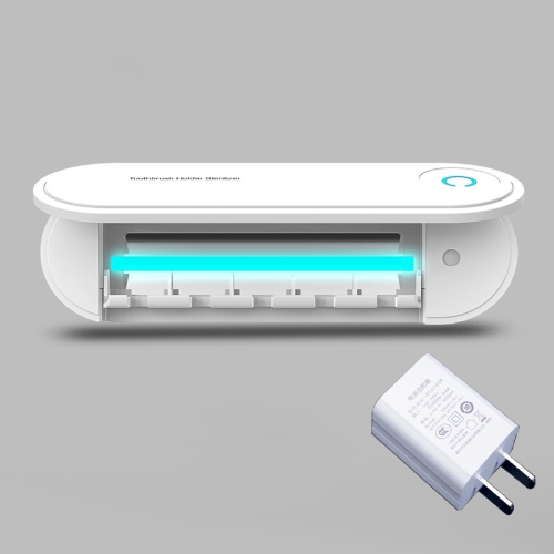 

Toothbrush Dryer Sterilizer Bathroom Wall-mounted Toothbrush Holder, Plug-in Powered with US Plug