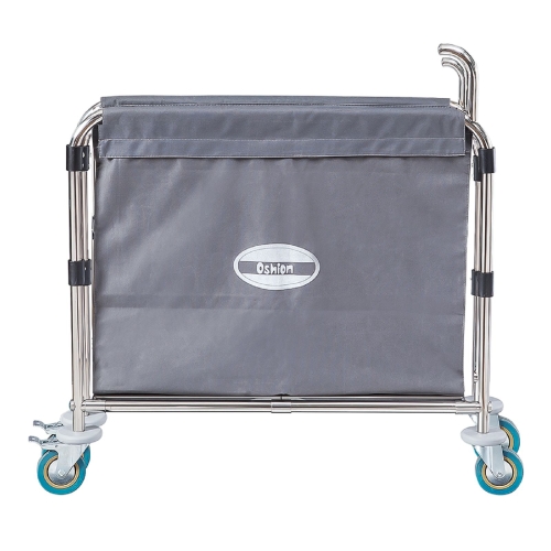 

[US Warehouse] Stainless Steel Folding Cloth Grass Cart with Handle, Size: 35x20x31.5cm