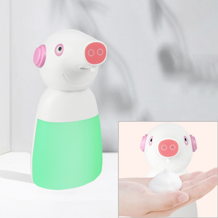 

330ML Intelligent Sensor Automatic Hand Wash Cartoon Soap Dispenser, Style: Rechargeable (Green)