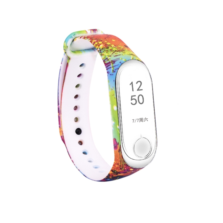 

Silicone Painting Wrist Strap Watch Band for Xiaomi Mi Band 3 & 4