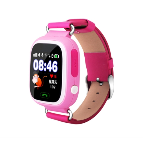 

Q90 1.22 inch IPS Color Touch Screen Lovely Children Smartwatch GPS Tracking Wifi Watch, Support SIM Card,Positioning Mode, Voice Call, Pedometer, Alarm Clock,Sleep Monitoring,SOS Emergency Telephone Dialing(Pink)